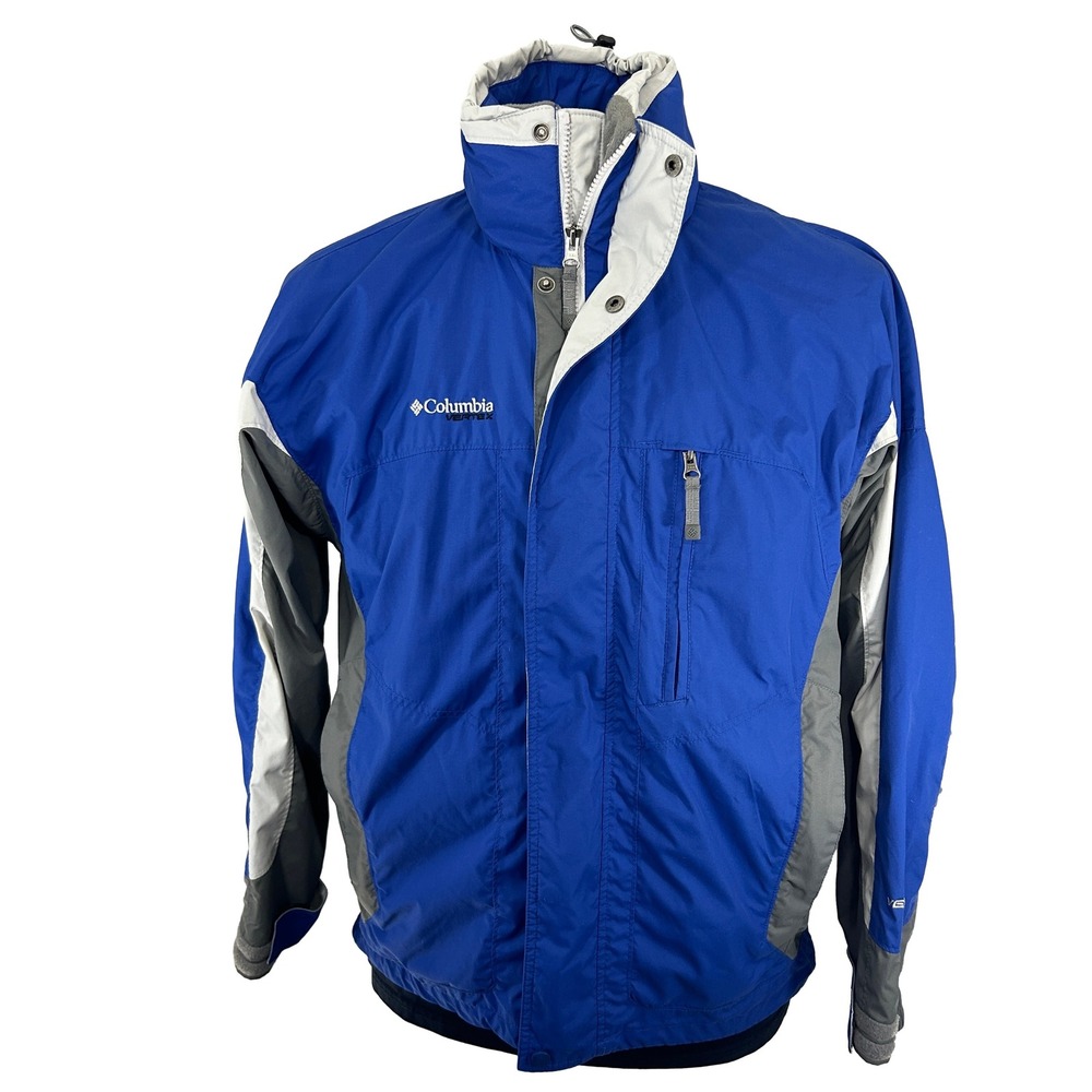 Columbia Bugaboo Vertex Jacket Men Small Blue Colorblock Interchange Shell Only